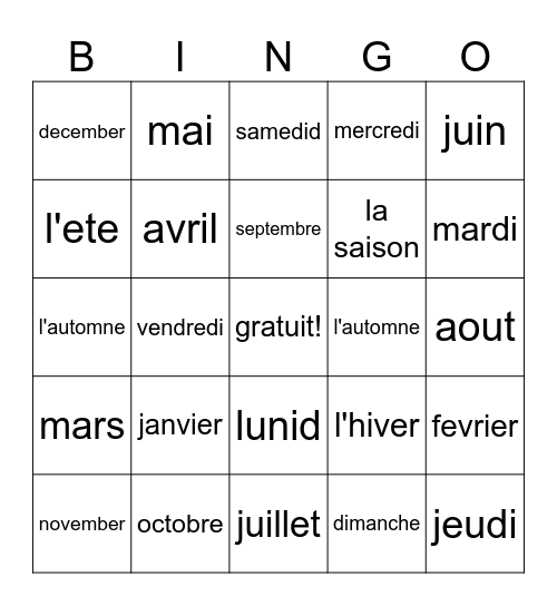 Marley Brigante Bingo Card