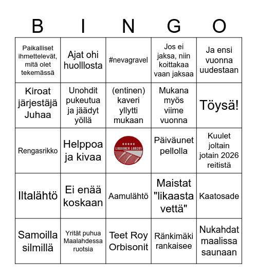 LIKAANEN LAKEUS Bingo Card