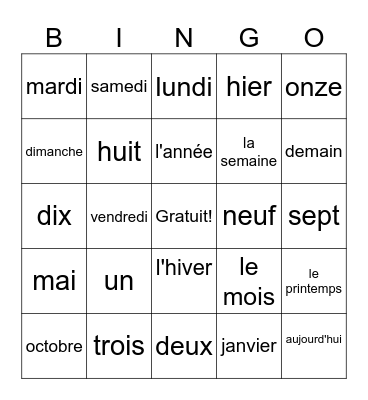 Kiro Canaria Bingo Card