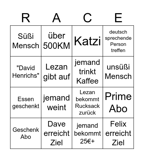 Folge 13 Bingo Card