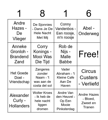 Nh1816 Ronde 2 Bingo Card