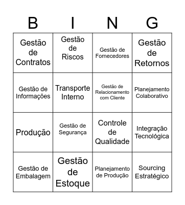 Bingo LI x SCM Bingo Card