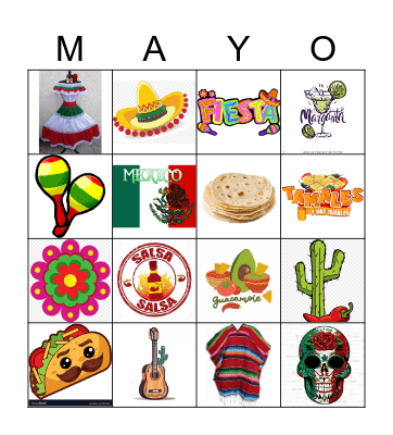 Cinco De Bingo Card