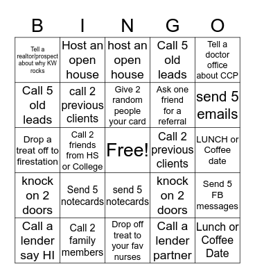 MRG BINGO Card