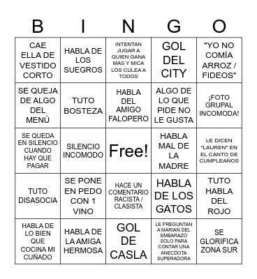 BDLOLY Bingo Card