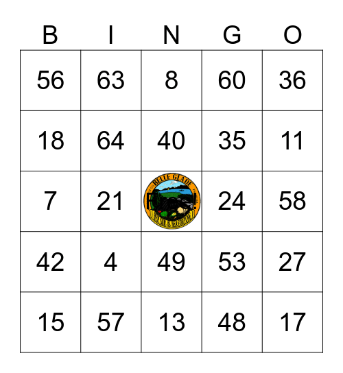 4th of July Bingo Tournament Bingo Card