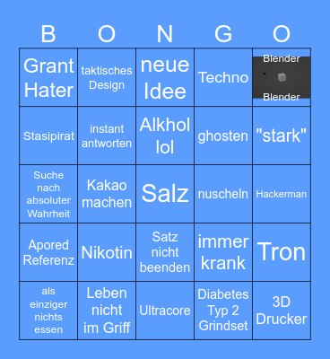 ERIK BINGOBOINGO Bingo Card