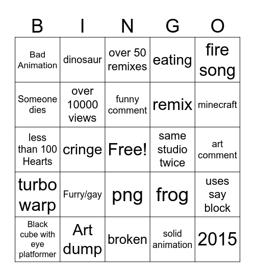 scratch bingo Card