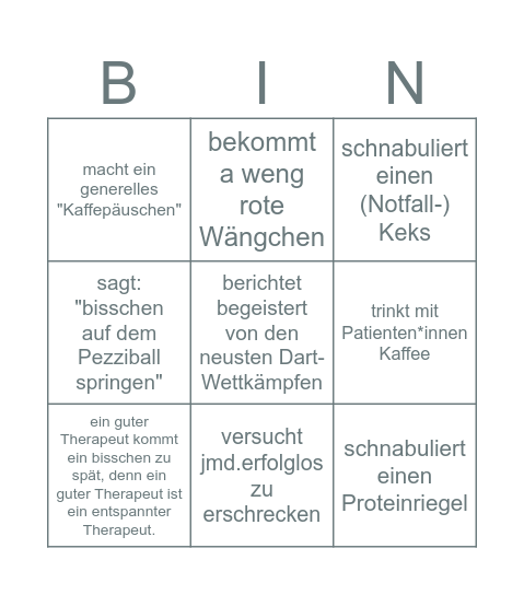 everyday raphael Bingo Card