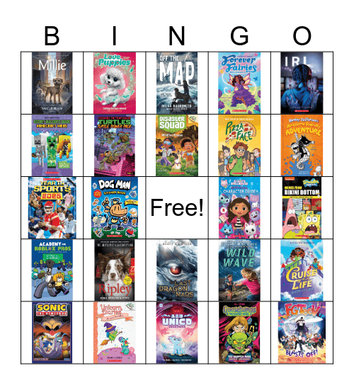Book Fair Bingo Card