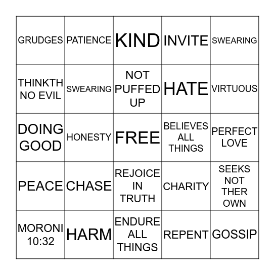 Bingo Card