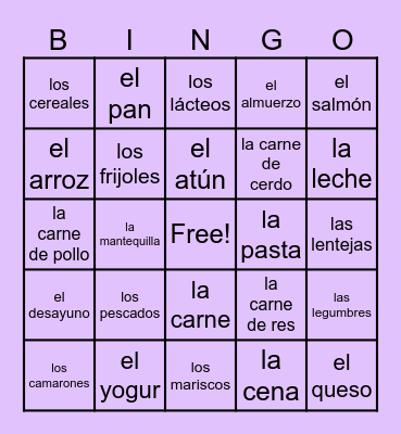 2.4 Terms 1-16 + Meals Bingo Card
