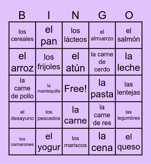 2.4 Terms 1-16 + Meals Bingo Card