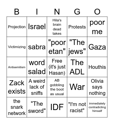 you already know Bingo Card