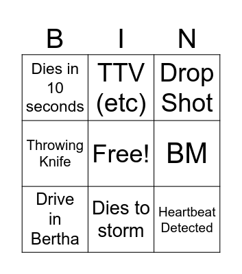 BigPuffer Warzone Bingo 11/12/21 Bingo Card