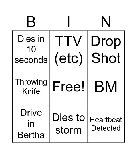 BigPuffer Warzone Bingo 11/12/21 Bingo Card