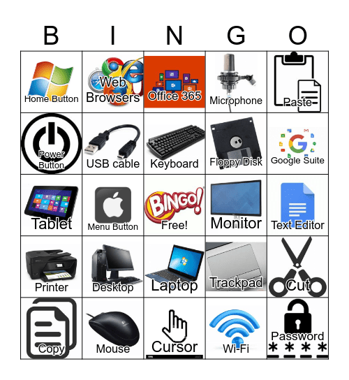 Computer Bingo Card