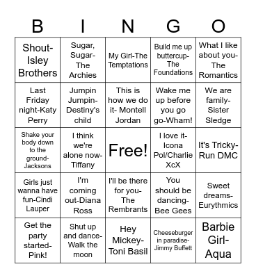 NP3 Pajama Party! Bingo Card