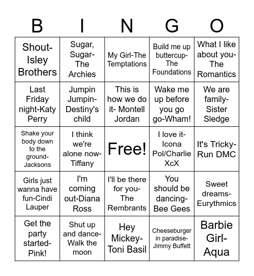 NP3 Pajama Party! Bingo Card