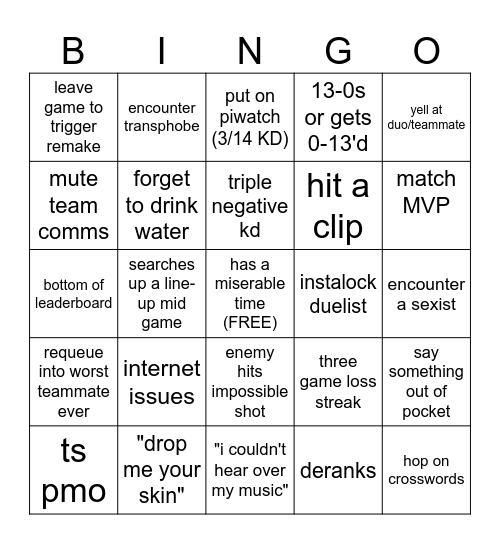 meikivt valorant bingo Card