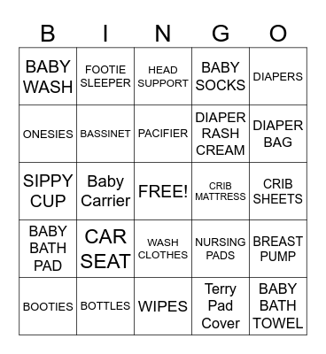 Baby Cruz's Bingo Card
