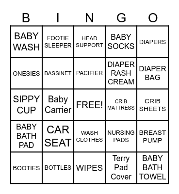 Baby Cruz's Bingo Card