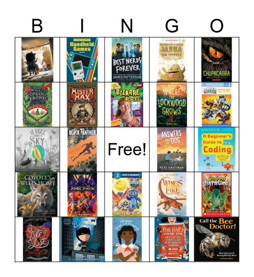 BOOK COVER BINGO Card