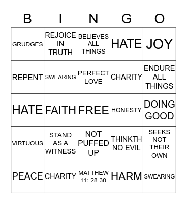 Bingo Card
