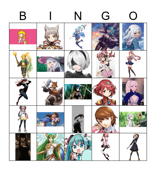 Favorite Character Bingo Card