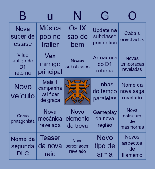 Bungo da Orla Emaranhada Bingo Card
