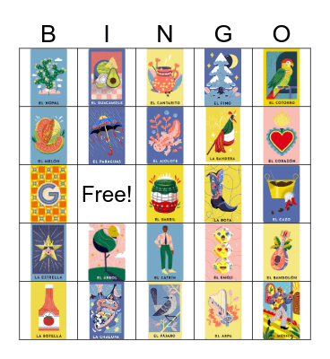 Loteria Bingo Card