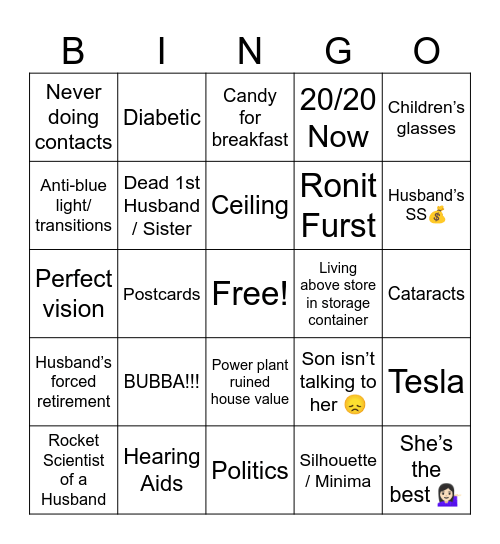 🤪💩 said by 🤪👖 Bingo Card