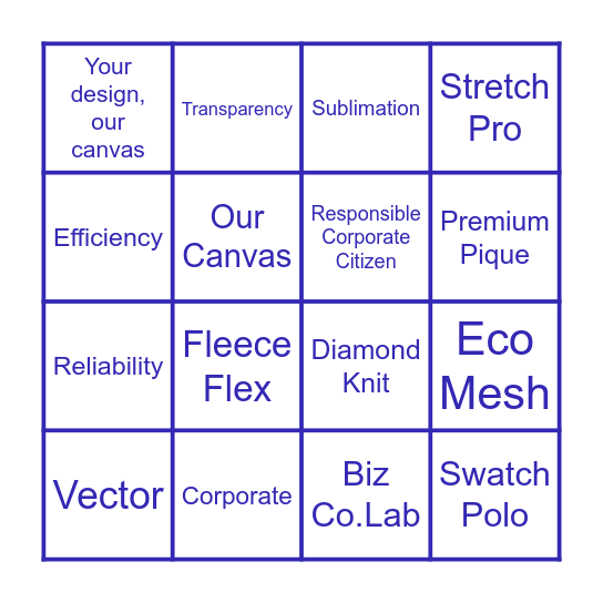 Biz Co.Lab Bingo! Bingo Card