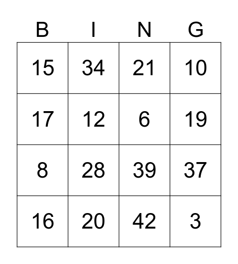 Festival Hip Hop Palmarino Bingo Card