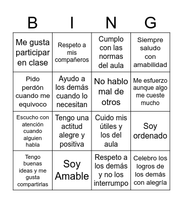 Bingo de Fortalezas Bingo Card