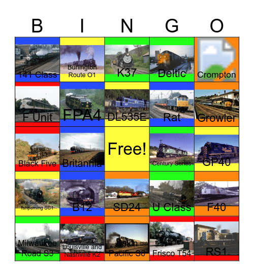 Polar Express locations that are happening right now Bingo Card
