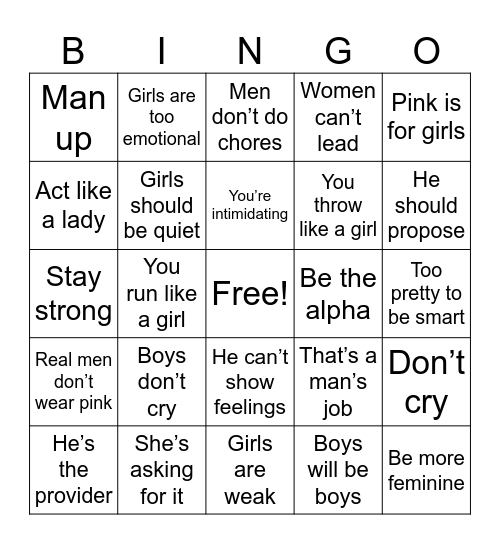 SOCIETY 1 Bingo Card