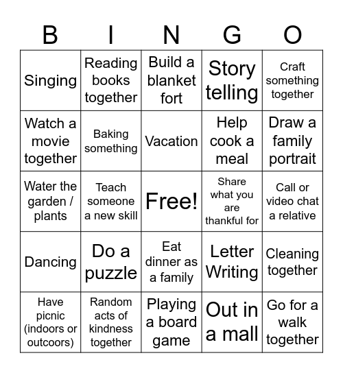 Bingo Card