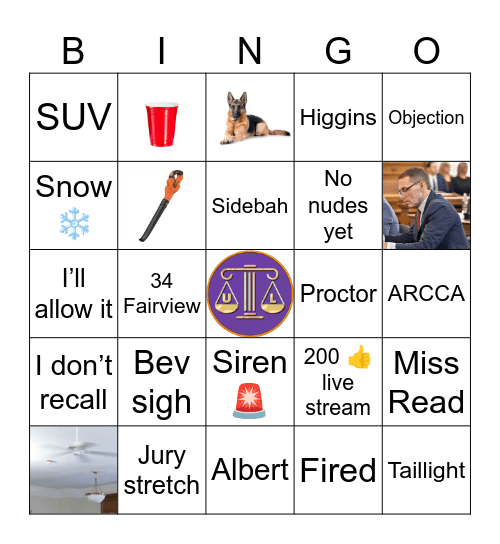 Uncivil Bingo | Karen Read 2.0 Bingo Card