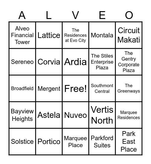 The Elite FGM Beano Bingo Card