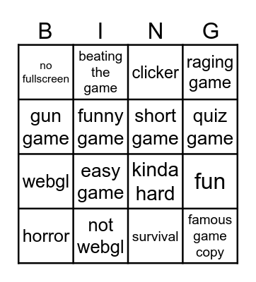 bingo Card