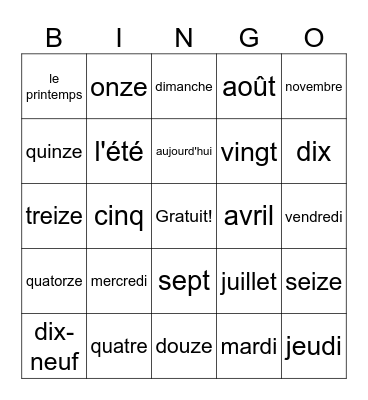 Melody Opoku--Sanaa Bingo Card