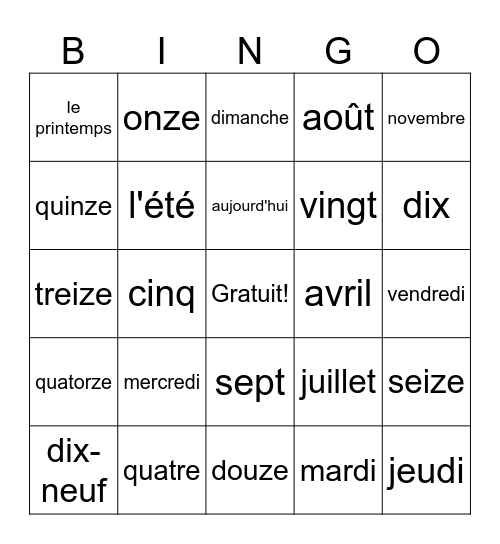 Melody Opoku--Sanaa Bingo Card