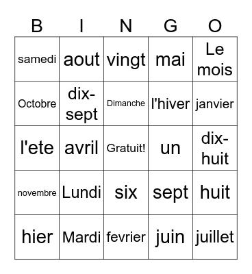 Mackenzie Houghtaling Bingo Card