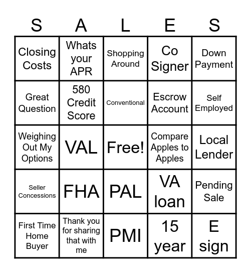 Purchase Bingo Card