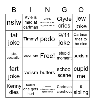 sp bingo Card