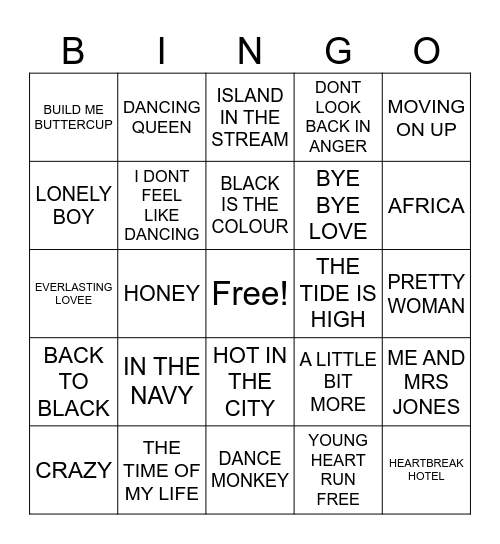 LONGFORD TOWN Bingo Card