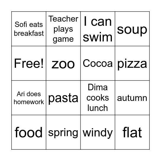 Bingo Card