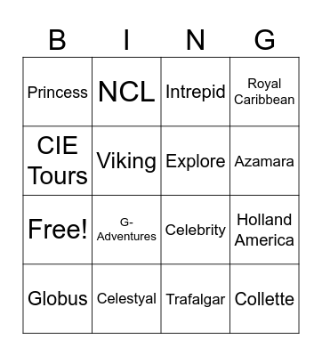 Operator Bingo Card