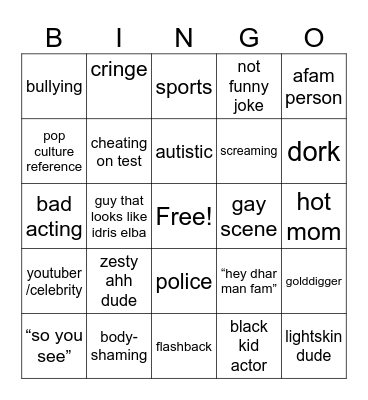 dndjdjebbeksoso Bingo Card